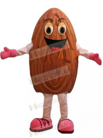 Happy Almond Mascot Costume 