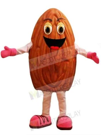 Happy Almond Mascot Costume 