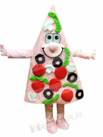 Pink Pizza Mascot Costume 
