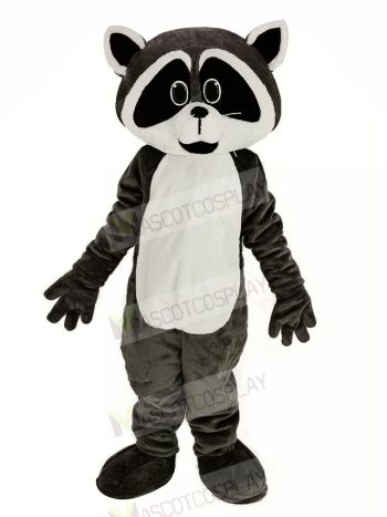 Gray Tan Robbie Raccoon Mascot Costume Animal