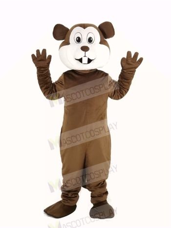Brown Gopher Mascot Costume Animal