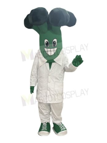 Happy Mr. Broccoli Mascot Costume Vegetable