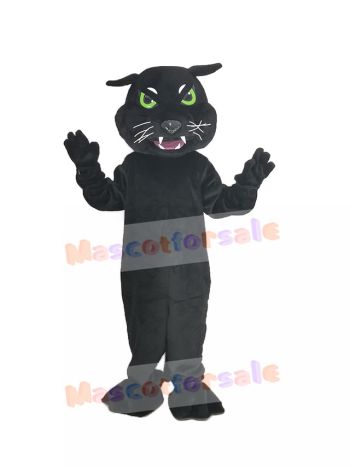 Black Panther with Green Eyes Mascot Costume