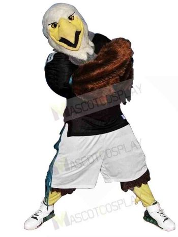 Sporty Fierce Eagle Mascot Costume 