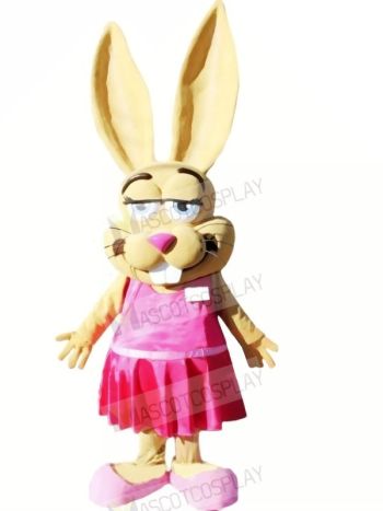 Jackrabbit with Pink Shoes Mascot Costumes Animal