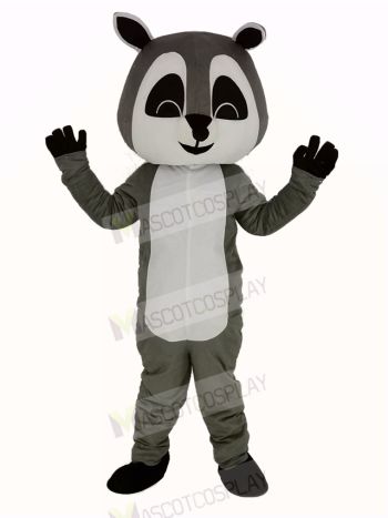 Gray Raccoon Mascot Costume Adult