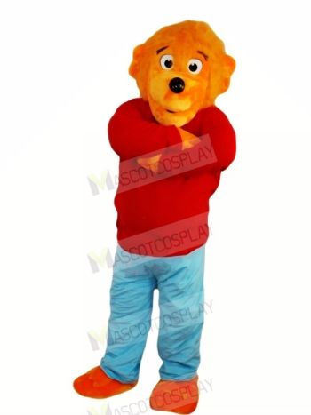 Funny Lion with Red Sweater Mascot Costumes Animal