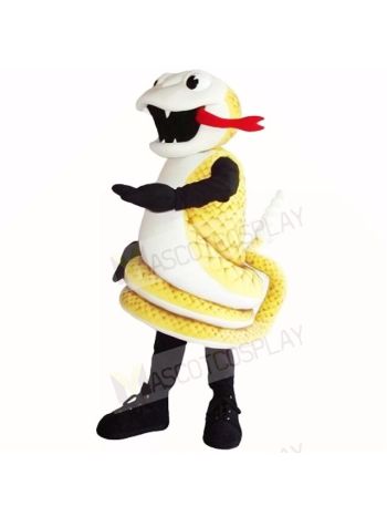Golden Cobra Snake Mascot Costumes Cartoon