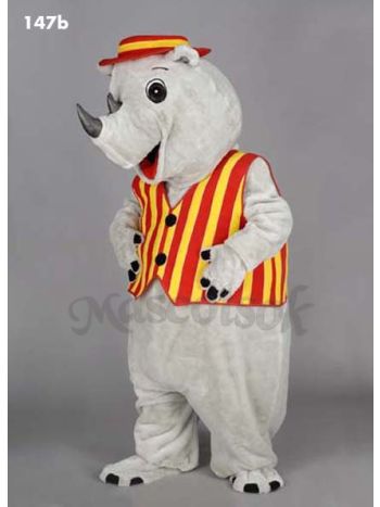 New Happy Rhino Mascot