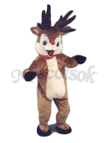 Rudolph Reindeer Deer Mascot Costume