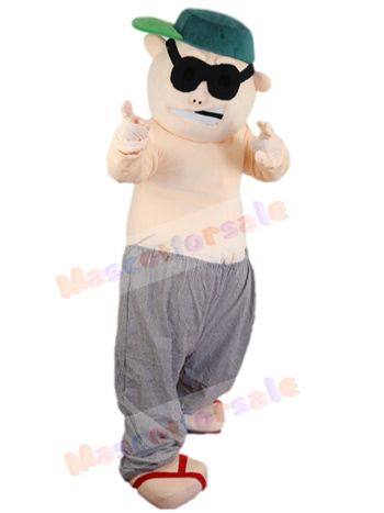 Bad Guy Man mascot costume