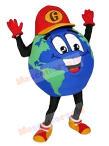 The Global Guy Earth mascot costume