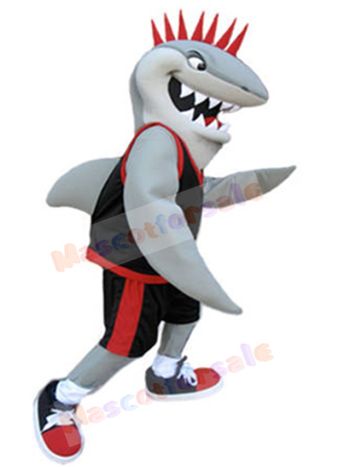 Shark mascot costume