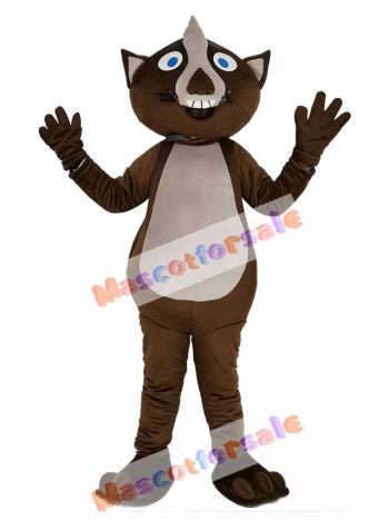 Brown Wombat Mascot Costume Animal
