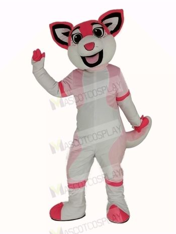 Pink Husky Dog Mascot Costume Animal