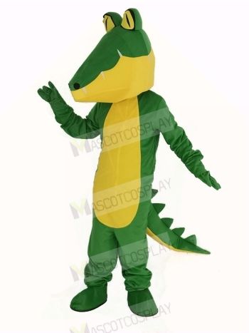 Crocodile with Yellow Belly Mascot Costume