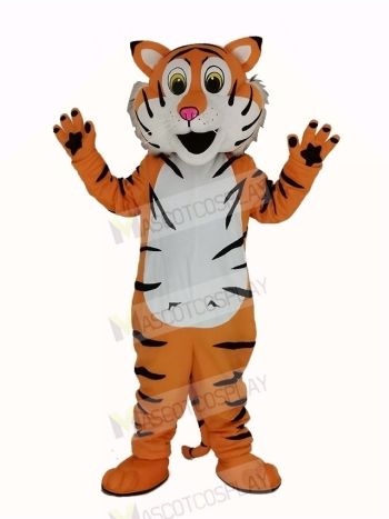 Friendly Tiger Mascot Costume Adult