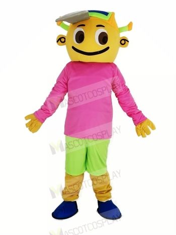Cap Boy Mascot Costume People