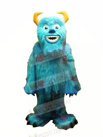 Smiling Blue Monster Mascot Costumes Cartoon