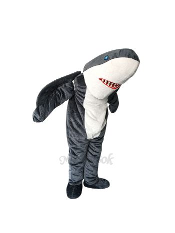 New Lovely Gray Sharky Shark Mascot Costume