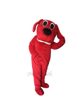 Lovely Red Dog Adult Mascot Costume