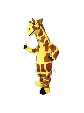 Cute Funny Yellow Giraffe Mascot Costume