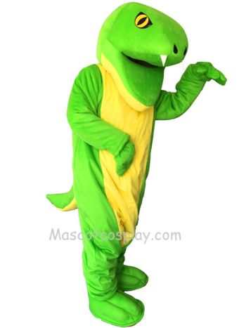 New Green Snake Mascot Costume  