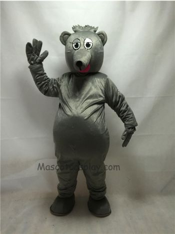 Cute Gray Pete O. Possum Mascot Costume