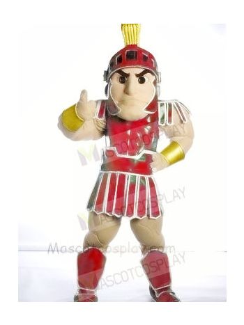 Red Spartan Trojan knight Mascot Costume