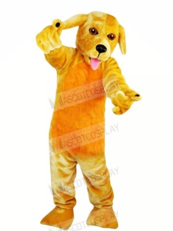 Funny Yellow Dog Mascot Costumes Cartoon