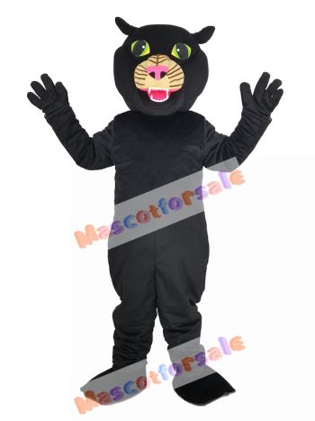 Black Panther with Pink Nose Mascot Costume Animal