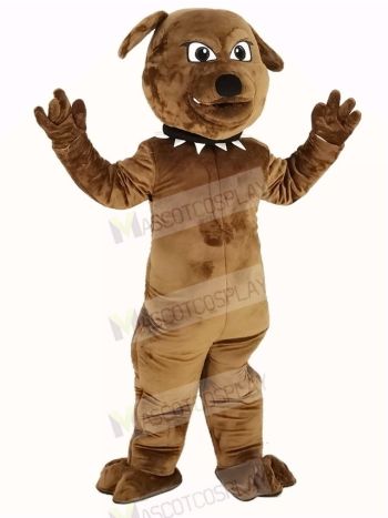 Brown Bulldog Mascot Costume Animal