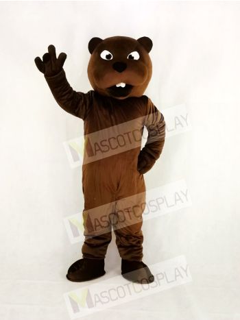 Realistic Sport Power Beaver Mascot Costume College