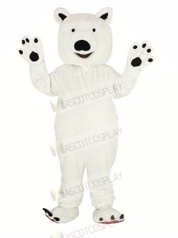 White Polar Bear Mascot Costume Animal