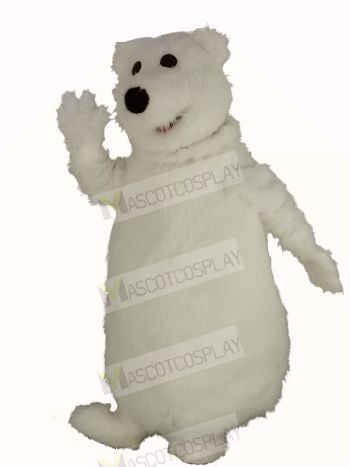 Giant Fat Polar Bear Mascot Costume