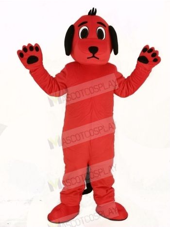 Red Dog with Black Ears Mascot Costume Animal