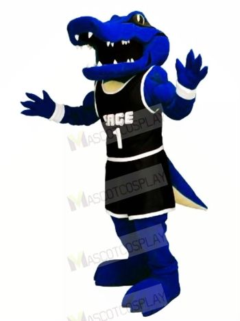Sport Blue Alligator Mascot Costumes Cartoon