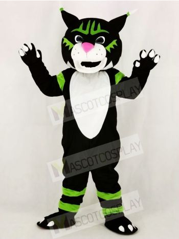 Black Wildcat Mascot Costume School	
