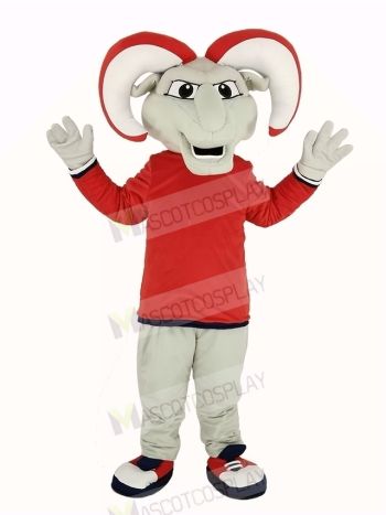 Ram with Red Coat Mascot Costume Animal