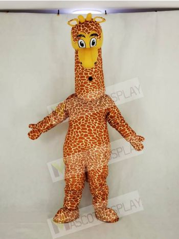 Realistic Giraffe Mascot Costume Cartoon	