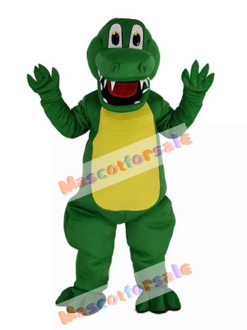 Funny Green Alligator Mascot Costume Animal