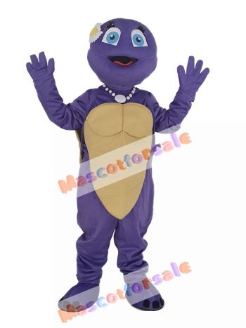 Purple Female Turtle Mascot Costume Animal