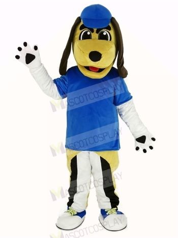 Beagle Dog with Blue Hat Mascot Costume Animal