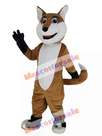 Smiling Fox Mascot Costume Animal