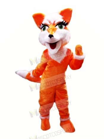 Orange Fox with Big Eyes Mascot Costumes Cheap	