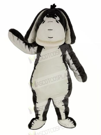 Gray Eeyore Donkey Mascot Costume