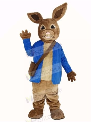 Peter Rabbit in Blue Coat Mascot Costume