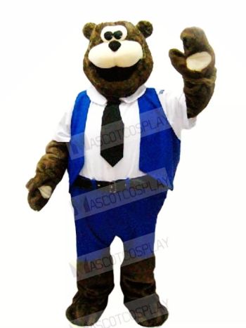 Worker Bear Mascot Costumes Cartoon	