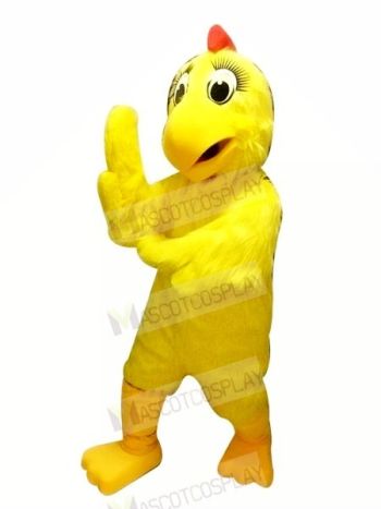 Yellow Chicken Hen Mascot Costumes Cartoon