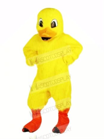 Strong Yellow Duck Mascot Costumes Cartoon	